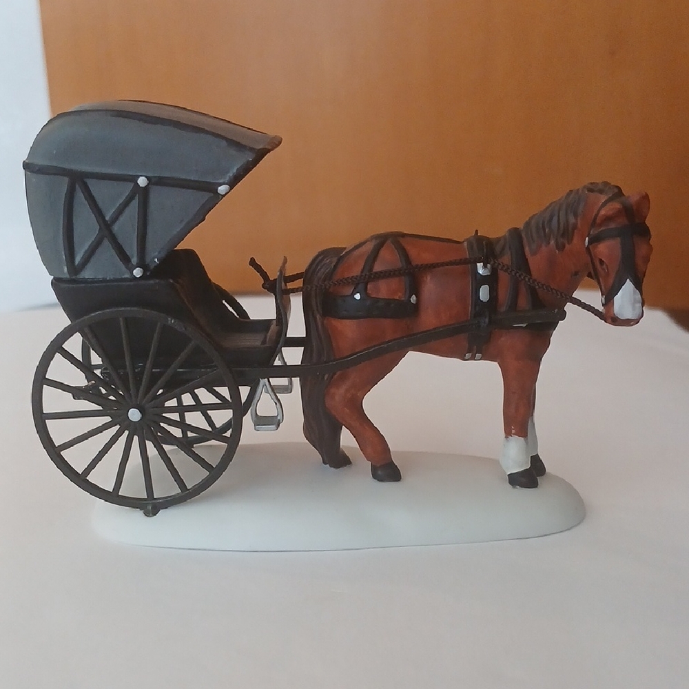Dept. 56 Doctor's House Call New England Village Horse & Carriage